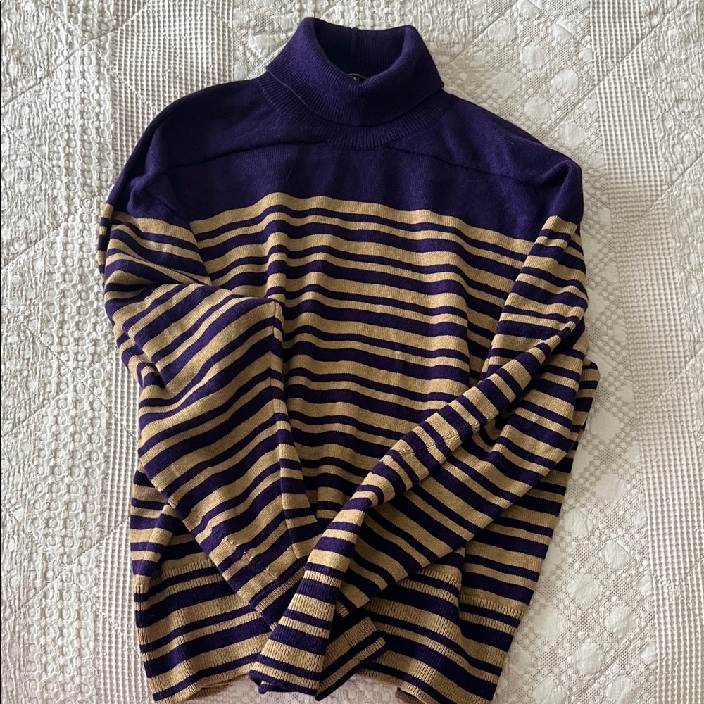 Rag & Bone Deep Purple Turtleneck Sweater